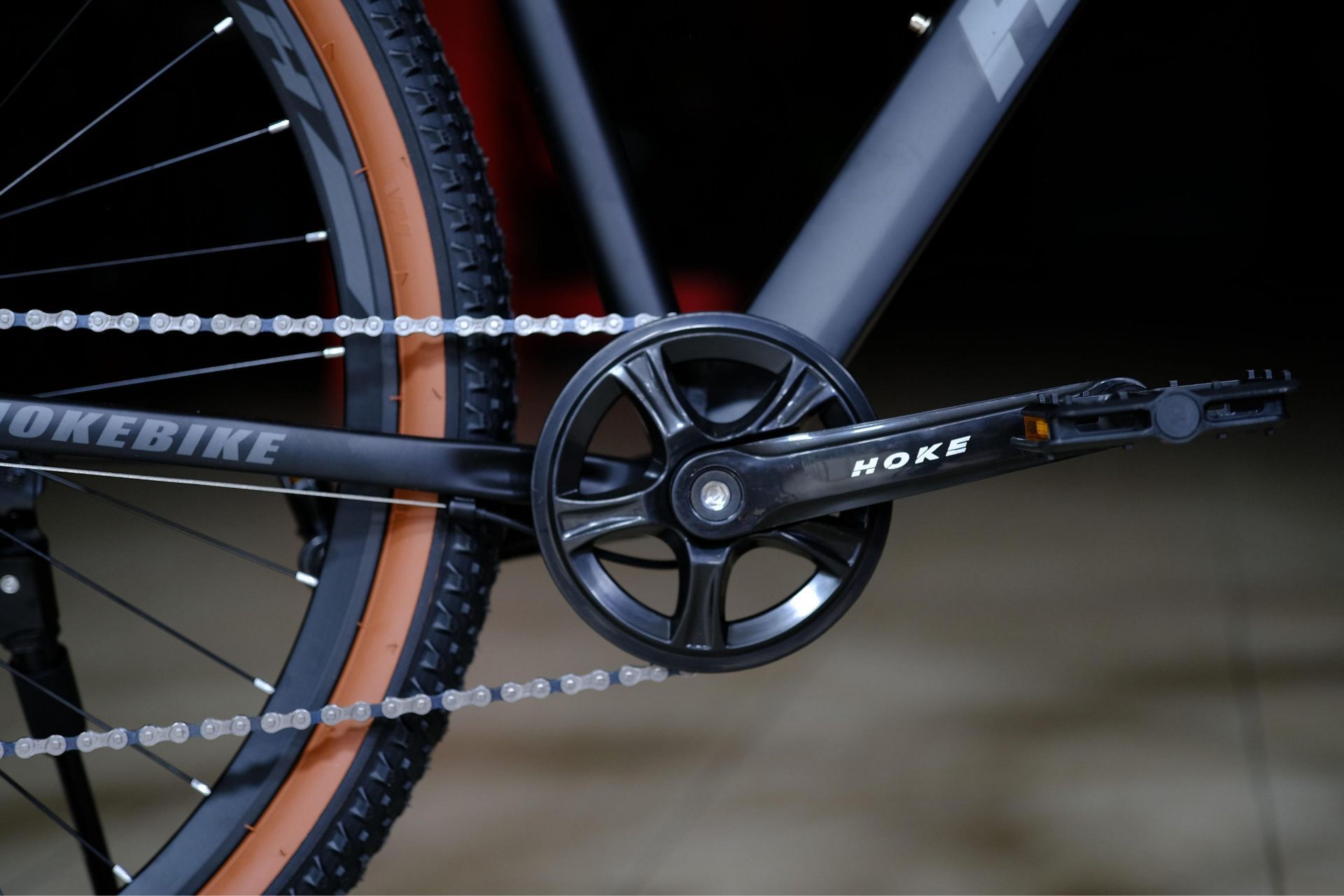 Система (шатун) сталь 36T под квадрат
 HOKE ONE WAY 29 матовый чёрный 19